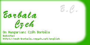 borbala czeh business card