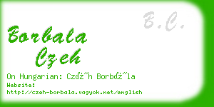 borbala czeh business card